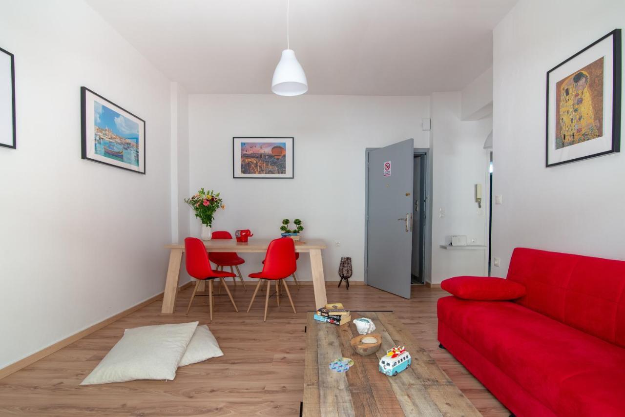 Modern Renovated Apt Next To The Beachfront Heraklion  Ngoại thất bức ảnh